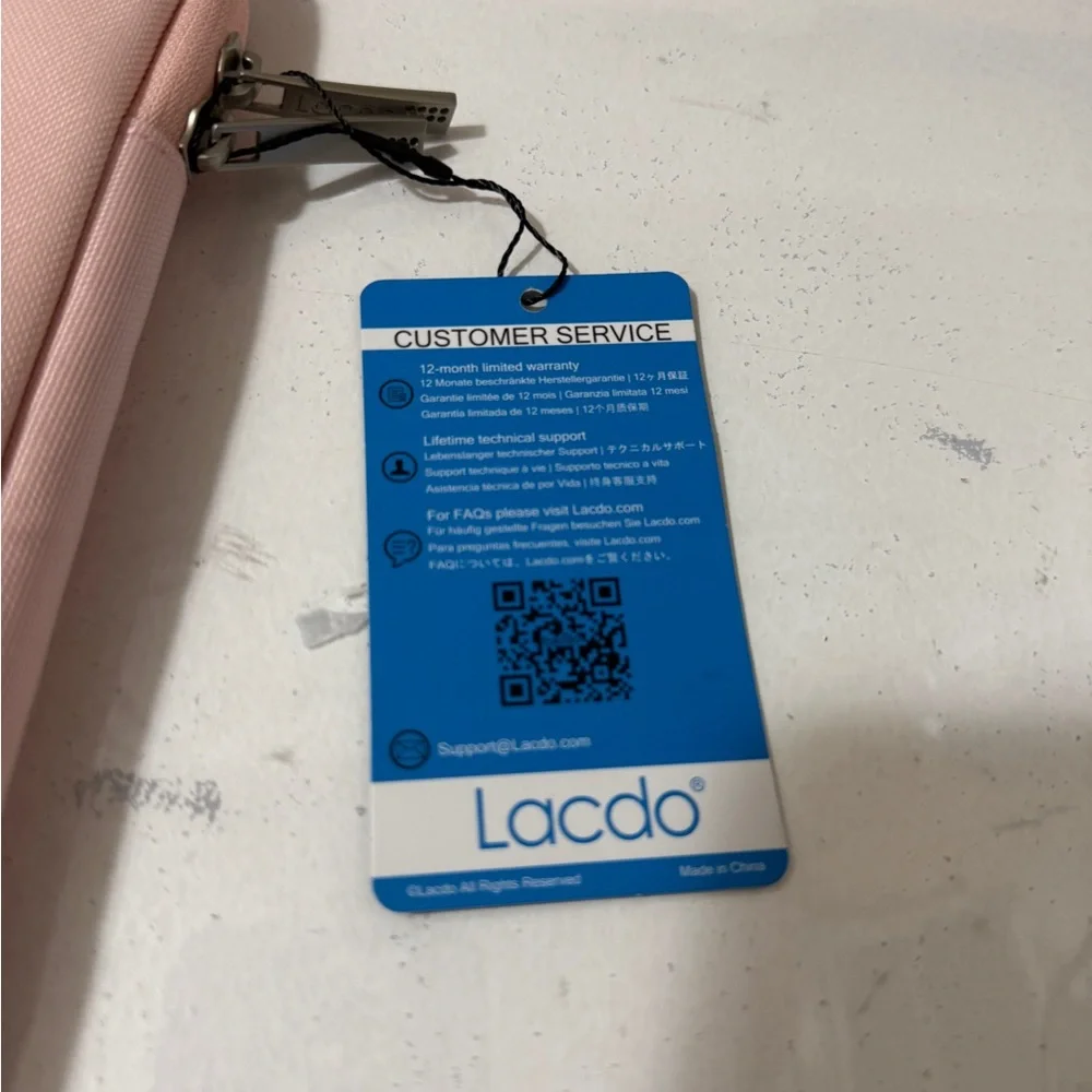 Lacdo Pink Laptop Sleeve - Slim Protective Case new with tag